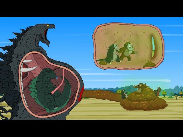 Rescue GODZILLA EARTH From GODZILLA & KONG: The Battle Over Birth??? - FUNNY CARTOON