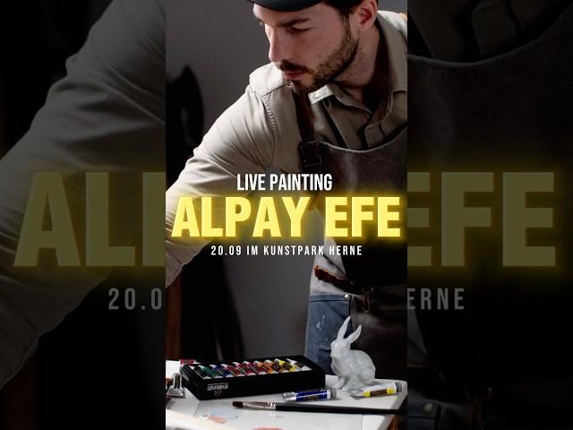 Live Painting mit Alpay Efe am 20.09 im kunstpark Herne