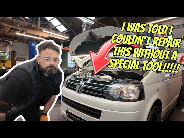 I WAS TOLD I COULDN'T!!!!! VW TRANSPORTER T5 ENGINE BUILD AFTER TIMING BELT FAILURE.....