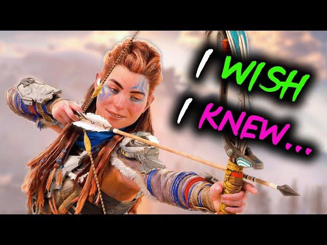 ESSENTIAL Tips I Wish I Knew Sooner  Horizon Zero Dawn Remastered