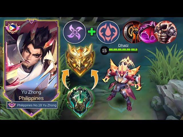 YU ZHONG BEST GUIDE TO RANK UP FASTER! (emblem & build recommend)