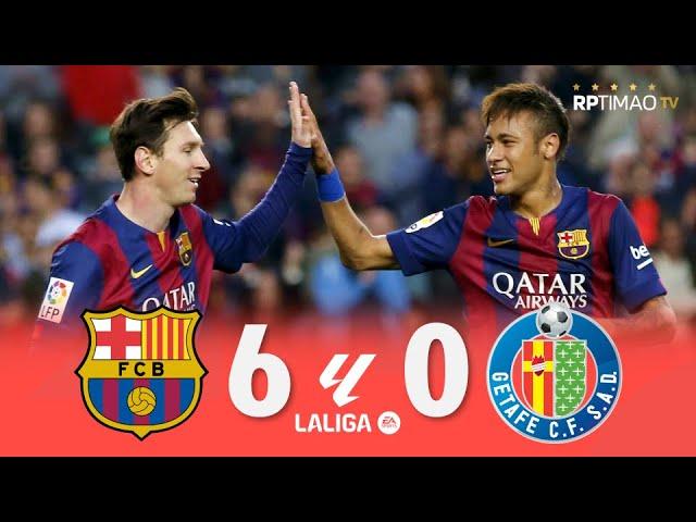 Barcelona 6 x 0 Getafe (MSN Trio Show) ● La Liga 14/15 Extended Goals & Highlights ᴴᴰ