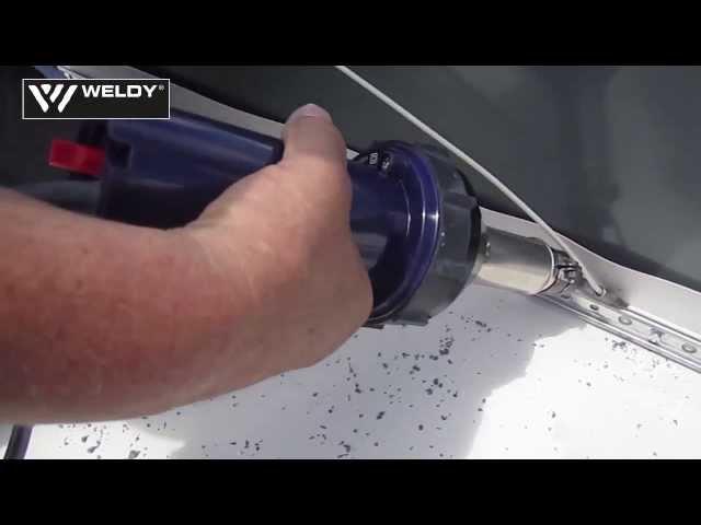 Welding of Sarnafil T welding cord with WELDY energy 1600