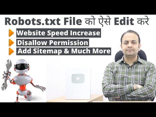 How to add, edit, create and set up Robots.txt file In Wordpress 2021 (Hindi) | Techno Vedant