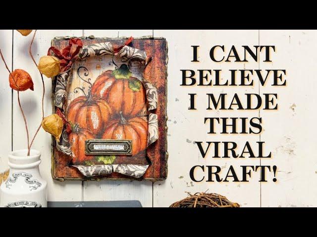 My version of the  BUSTED CANVAS with FALL PUMPKINS #bustedcanvas