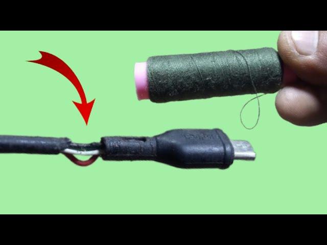 Only a few people know this technique to repair damaged USB cables.
