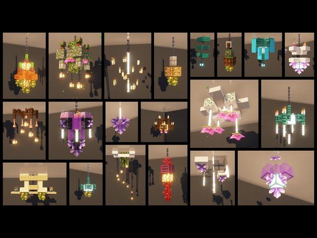 20 Minecraft Chandelier Design Ideas | Ceiling Light Build Hacks