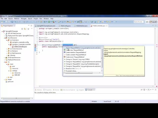 Spring 4 MVC Annotation Hello World Example Using Eclipse Maven - Spring MVC Tutorial for Beginners