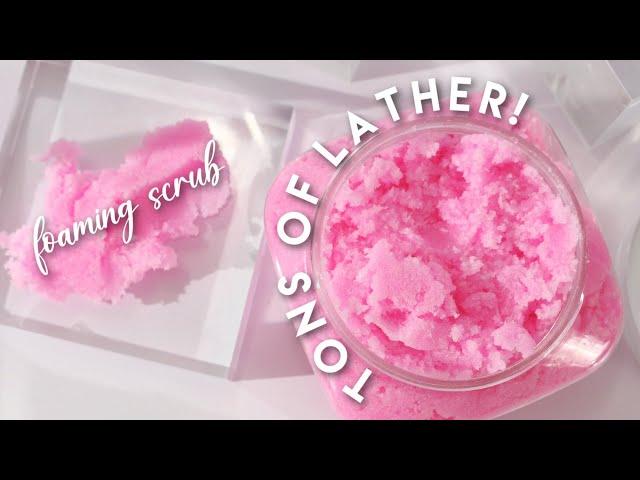 How to Make Neon Pink Foaming Scrub w/ Amazing Lather! Scrubmas day 9