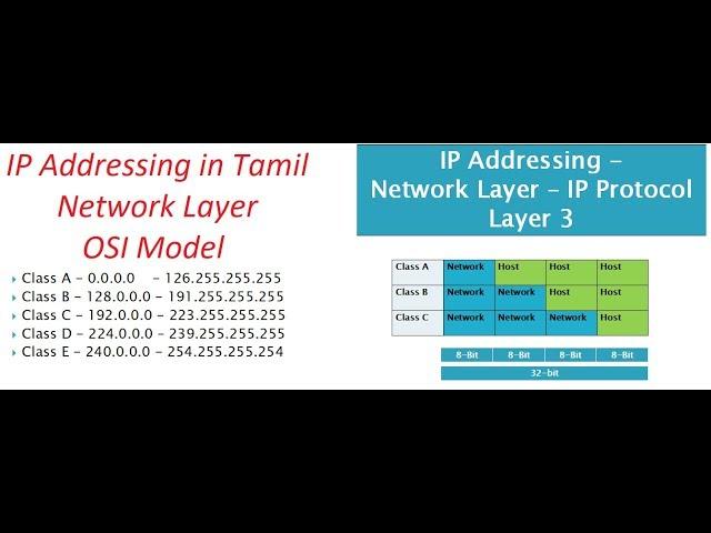 IP Addressing in Tamil || Network Layer