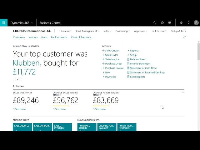 15 - Dynamics 365 Business Central - Using the payment reconciliation journal