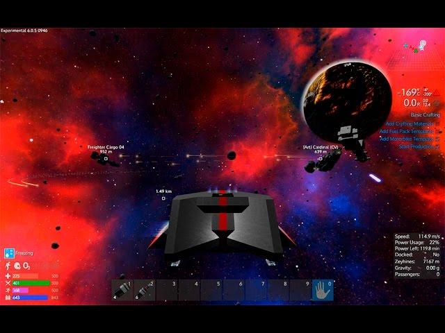 Empyrion alpha 6 PVP Epic Battle in Space and AI Frighter in wrong Time and Place