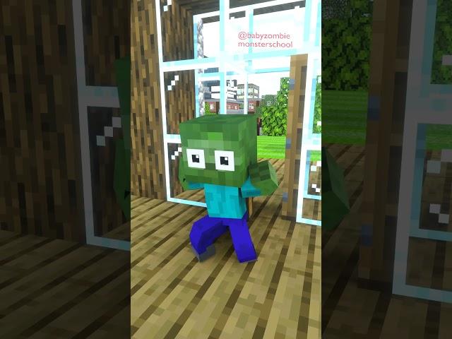 Good Baby Zombie ( Share A Meal ) - Minecraft animation #shorts