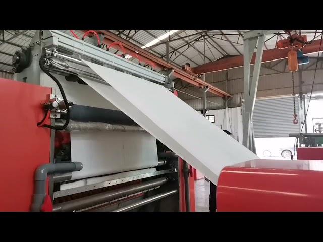 V-Fold Hand Towel Folding Machine with Steel to Steel Embossing Unit was under testing[庆祝][庆祝][庆祝]