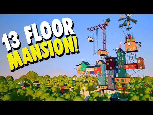 Getting Lost In The Neighbors GIANT 13 FLOOR MANSION! | Hello Neighbor