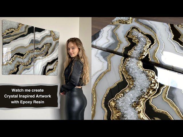 Creation of MESMER - Luxury Handmade Epoxy Resin Art by Dianka Pours