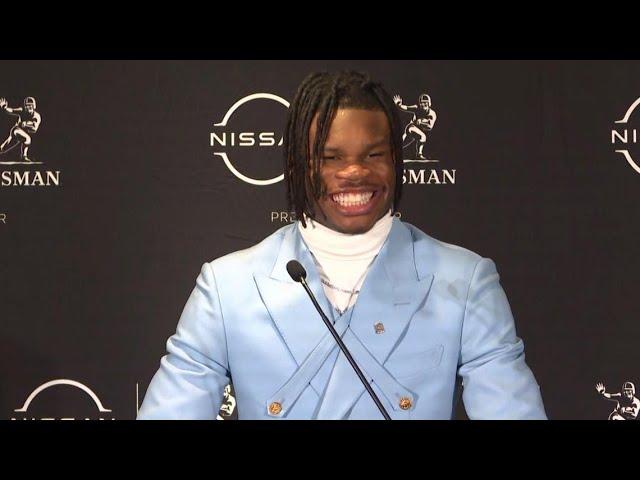 Travis Hunter press conference after winning Heisman