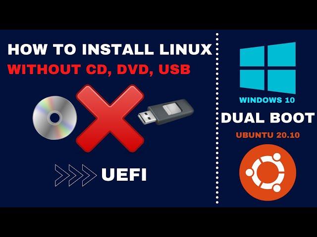 How to Install linux without cd or usb | Dualboot | UEFI | Step By Step (2021)