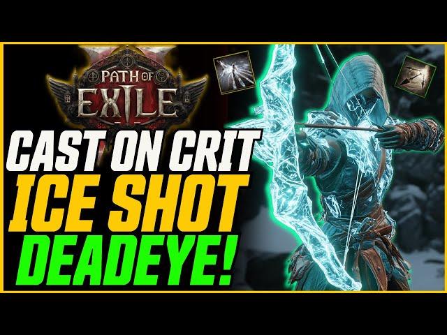 4X DAMAGE! POST BUFF ICESHOT BUILD (Updated)! Cast on Crit Ice Shot Deadeye // Path of Exile 2