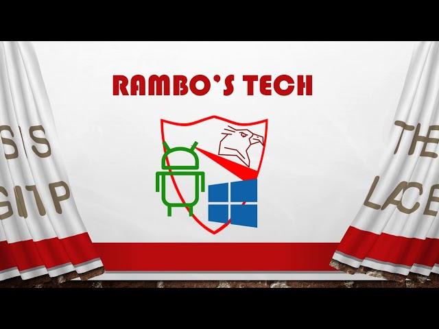 Welcome To Our Channel || Rambo's Tech || Channel Trailer