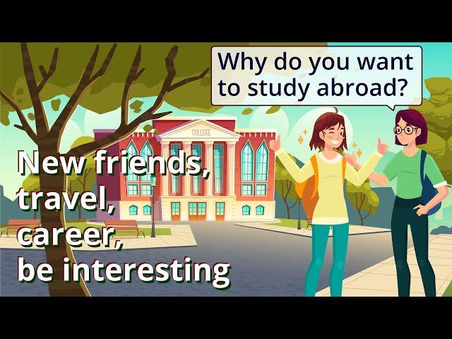 Why do you study abroad? | English conversation