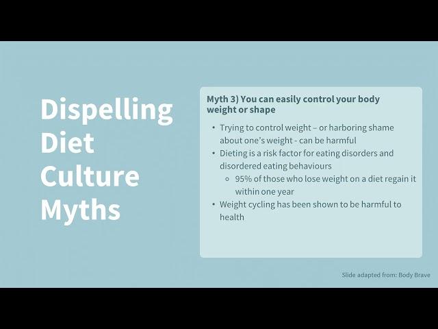Reducing Weight Bias & Building Food Literacy
