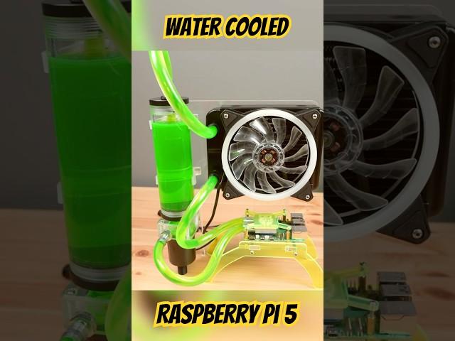 Should You Water Cool Your Raspberry Pi 5?  #techtok #pi5 #raspberrypi #watercooled