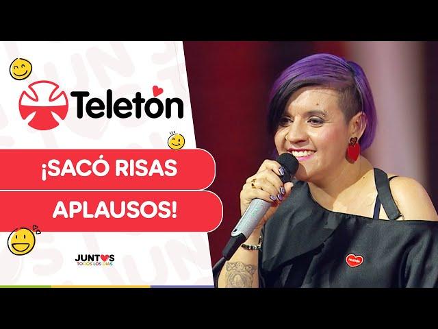 ¡TREMENDA!  Rutina humorística completa de Lady Garfia en Teletón 2024