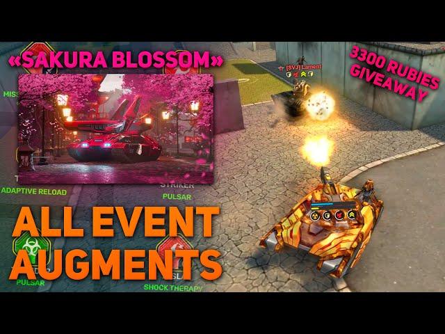 Tanki Online - Every "Sakura Blossom" Event Augment | Highlights & Montage | 3300 Rubies Giveaway