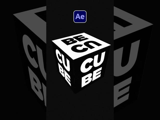 Create Rotation 3D Cube Animations in After Effects #tutorial