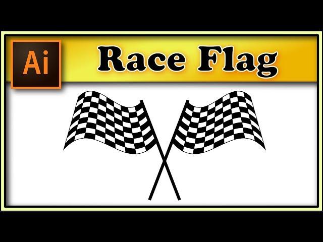 Race flag very easy - Adobe Illustrator tutorial