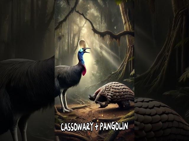 Cassowary-Pangolin Hybrid: The Armored Bird of Wonder!