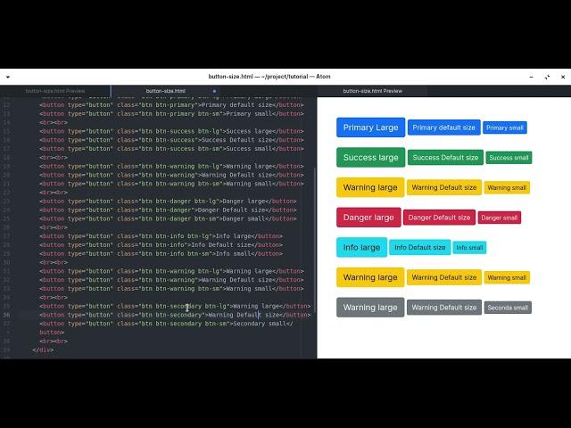 Bootstrap 5: Button Size