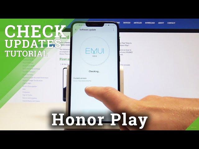 How to Check for Updates in Honor Play - Find Out the EMUI Version