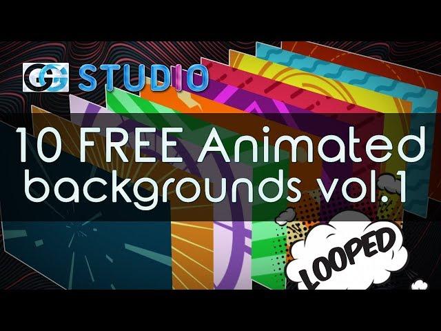 10 FREE looped Animated backgrounds vol.1