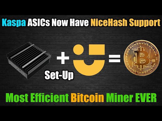 Kaspa ASICs Get NiceHash Support - Set-up Dashboard + HiveOS