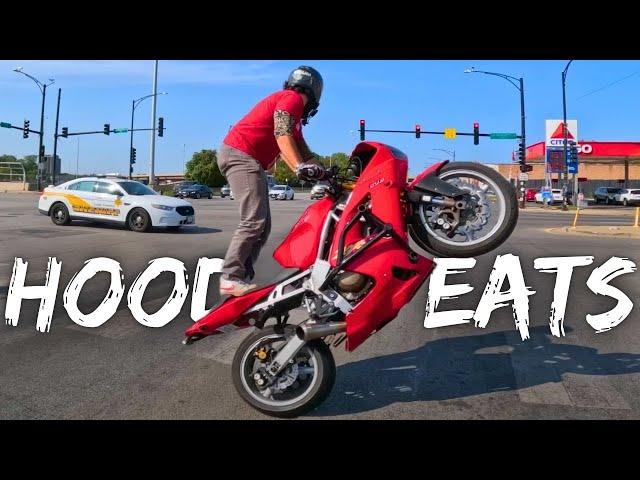 Riding INFAMOUS O'Block Ft. Gixxer Brah (#HoodEats Eps. 76)