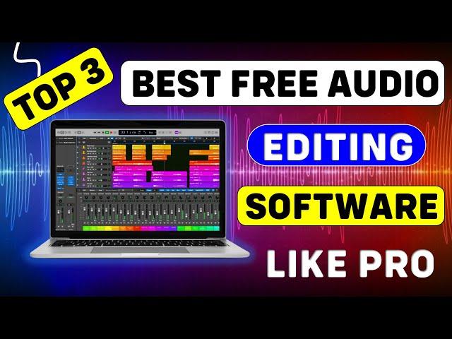 Top 3 Best Audio Editing Software For PC Free | Best Audio Recording Software For PC - Audio Editing