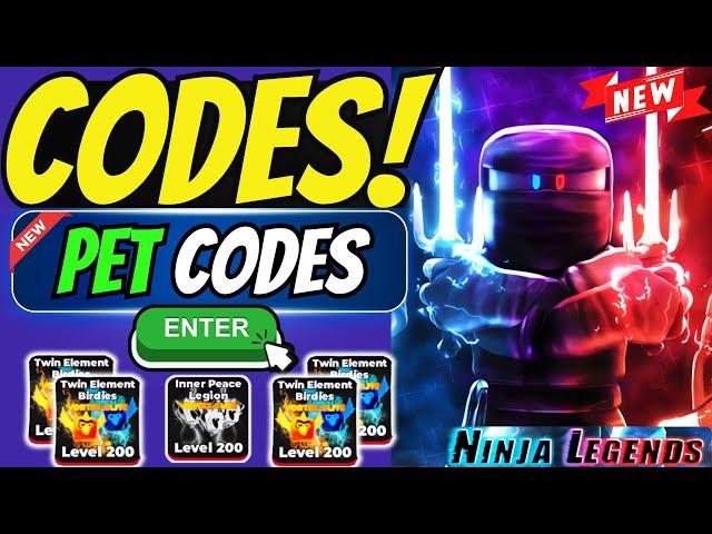  *NEW CODES* All Working Ninja Legends CODES 2024 | Chi & Pet codes for Roblox Ninja legends