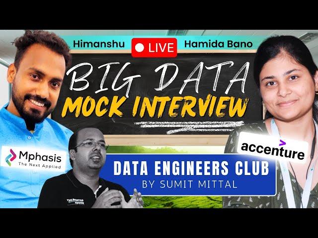 Mock Interview for Data Engineers | Spark Optimizations | Real-time Project Challenges and Scenarios