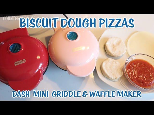 Dash Mini Griddle   Biscuit Dough Pizzas   Dash Mini Waffle Maker