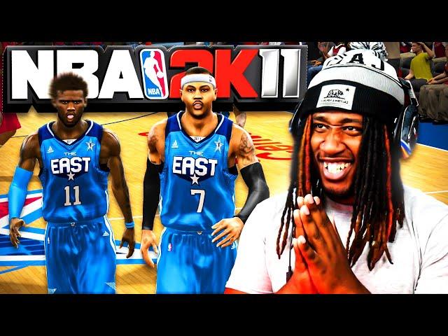 NBA 2K11 MyCAREER #36 - I TEAMED UP WITH LEBRON, CARMELO AND D ROSE IN THE ALL-STAR GAME!