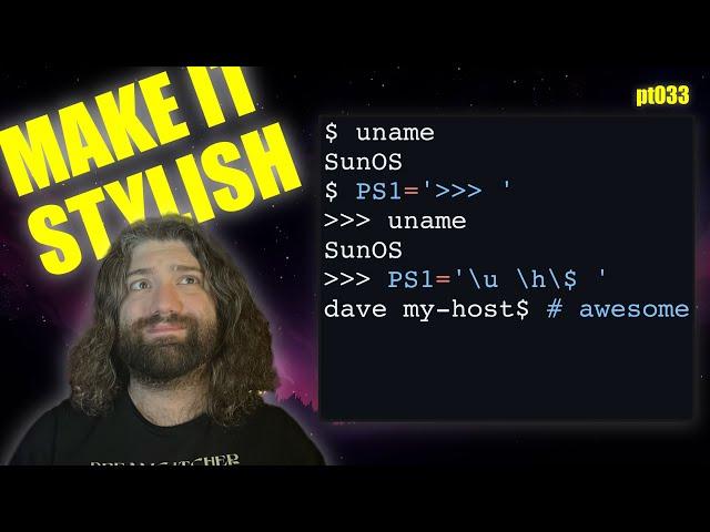 Customizing your Bash Prompt with `PS1`! - You Suck at Programming #033