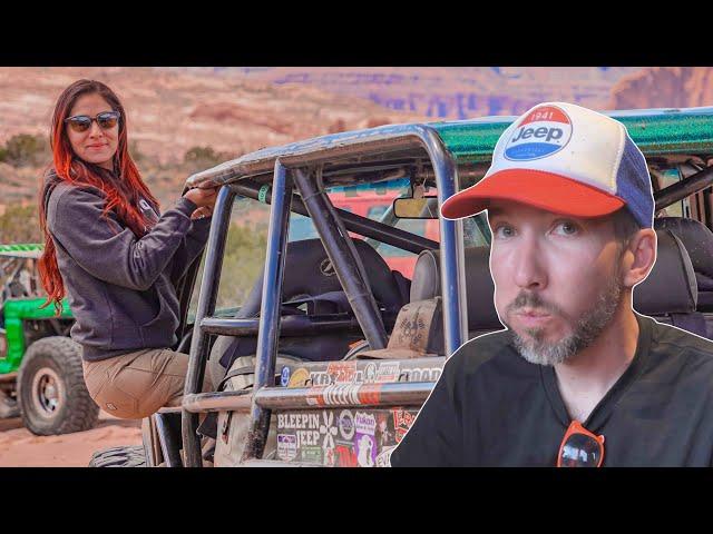 Luna Had to Drive @bleepinjeep Scorpion Krawler on one of the hardest Moab Trail | The Trifecta