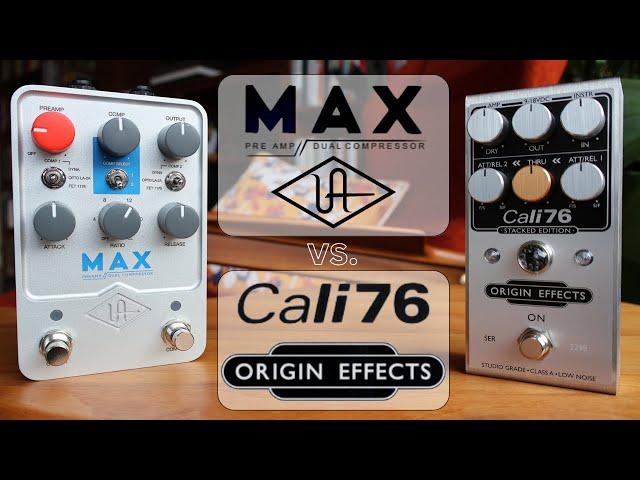 UAFX Max vs Origin Effects Cali76 Compressor Pedal Shootout!