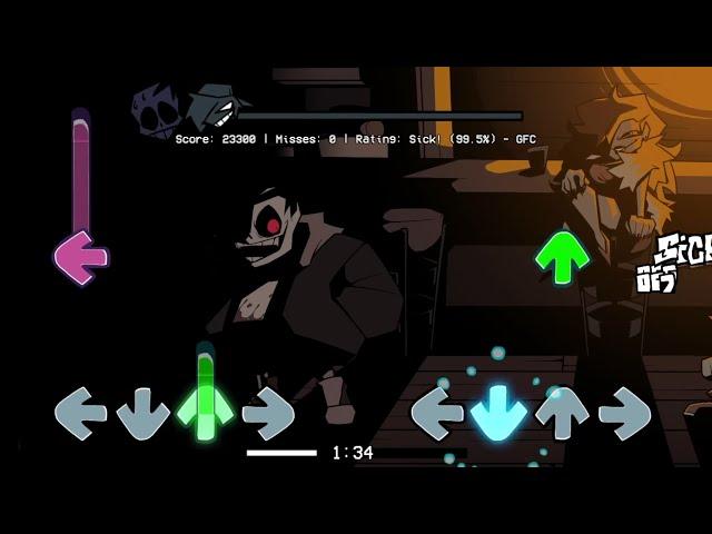 FNF - Midnight Hunger (Ft. Horror Sans) (CANCELLED BUILD) - Time Flies (composed by Bwena) (FC)