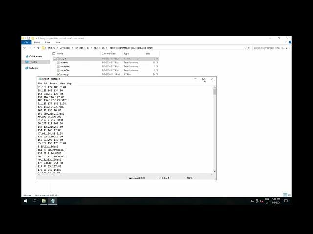 Proxy Scraper (http, socks4, sock5, and other)