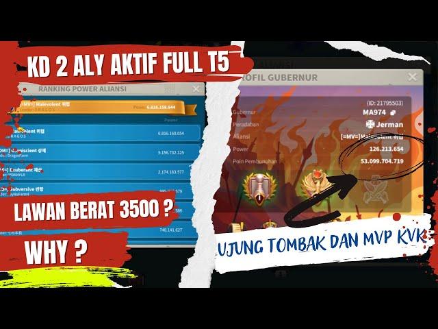 WOW KD KERAS DI KVK 2 OFF SEASON DI KVK 3 ! SIAPA KOALISI NYA DI KVK 3 NANTI LAWAN TERBERAT 3500 KAH