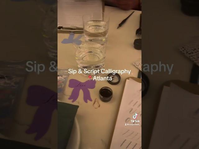 Hobby Ideas: Calligraphy #atlanta #calligraphy #calligraphybeginner #thingstodo