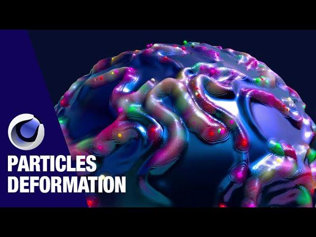 Particle deformation with New Cinema 4D Particles forces